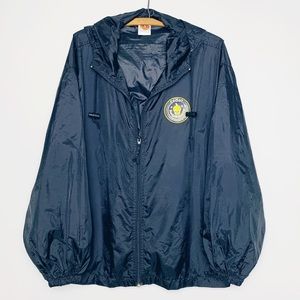 VTG 1997 Tweety Bird Men Black Windbreaker Jacket